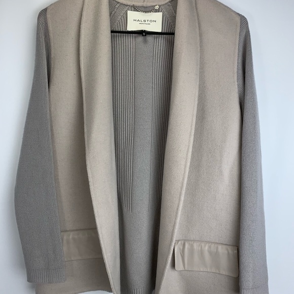 Halston Heritage open front sweater. Size Small - Picture 2 of 6